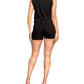 A.C.G. Los Angeles - Dressy Pleated Highwaist Shorts & 2 Button Up Vest Set