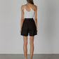 Enza Costa - Stretch Silk Knit Assym Strappy Tank