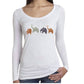 Alley Designs - Happy Elephant Family Scoop Neck T-shirt