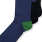 Perry Ellis Men's Print 3 Pack Socks Blue Size Regular