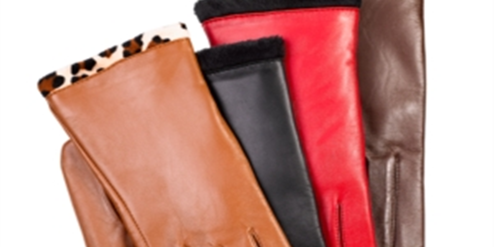 Charter Club Women's Faux Lined Leather Gloves Brown Size Regular