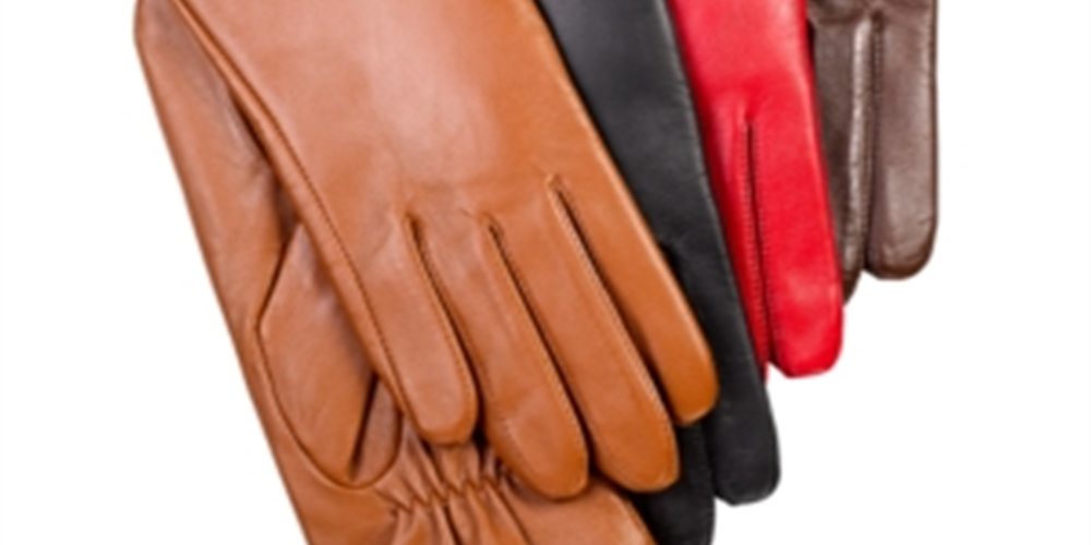 Charter Club Women's Faux Lined Leather Gloves Brown Size Regular