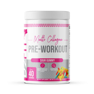 D2Fit (By Jessica Bass) Women’s Pre Workout Multi Collagen (2.5g) + Biotin (150mcg) - Supports Healthy Hair, Skin & Nails, Supports Increased Energy, Focus & Endurance