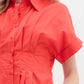 Entro - Button Front Pleated Dress