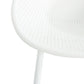 Modern Gable Outdoor Barstool Set of 2 in White