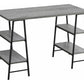 Computer Desk For Home Office, Storage Shelves, Industrial Design