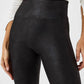 Spanx - Faux Leather Fleece-lined Legging