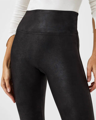 Spanx - Faux Leather Fleece-lined Legging