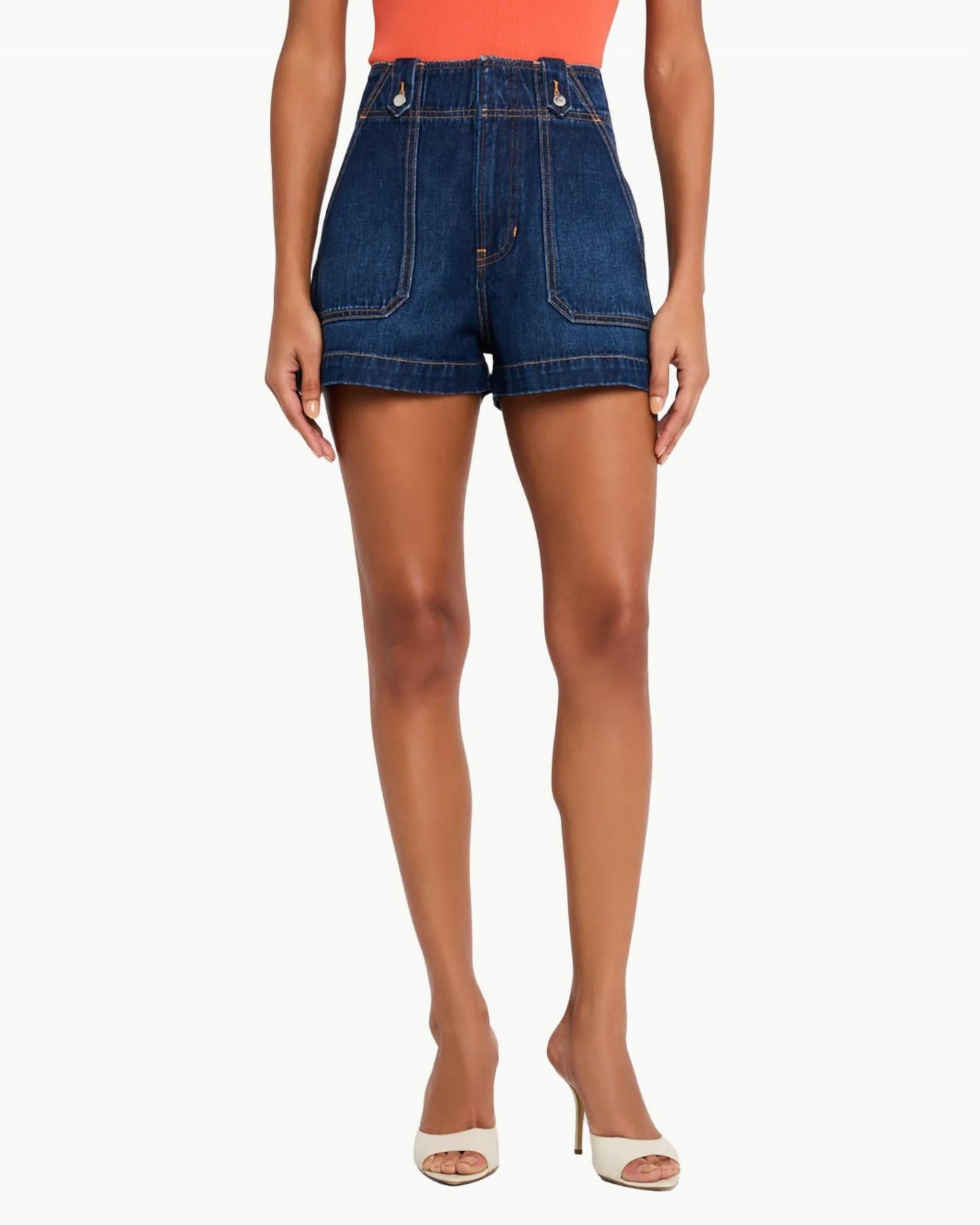 Veronica Beard - Graham Denim High Rise Shorts