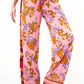Aratta - Golden Aurela Floral Print Elastic Waist Pants