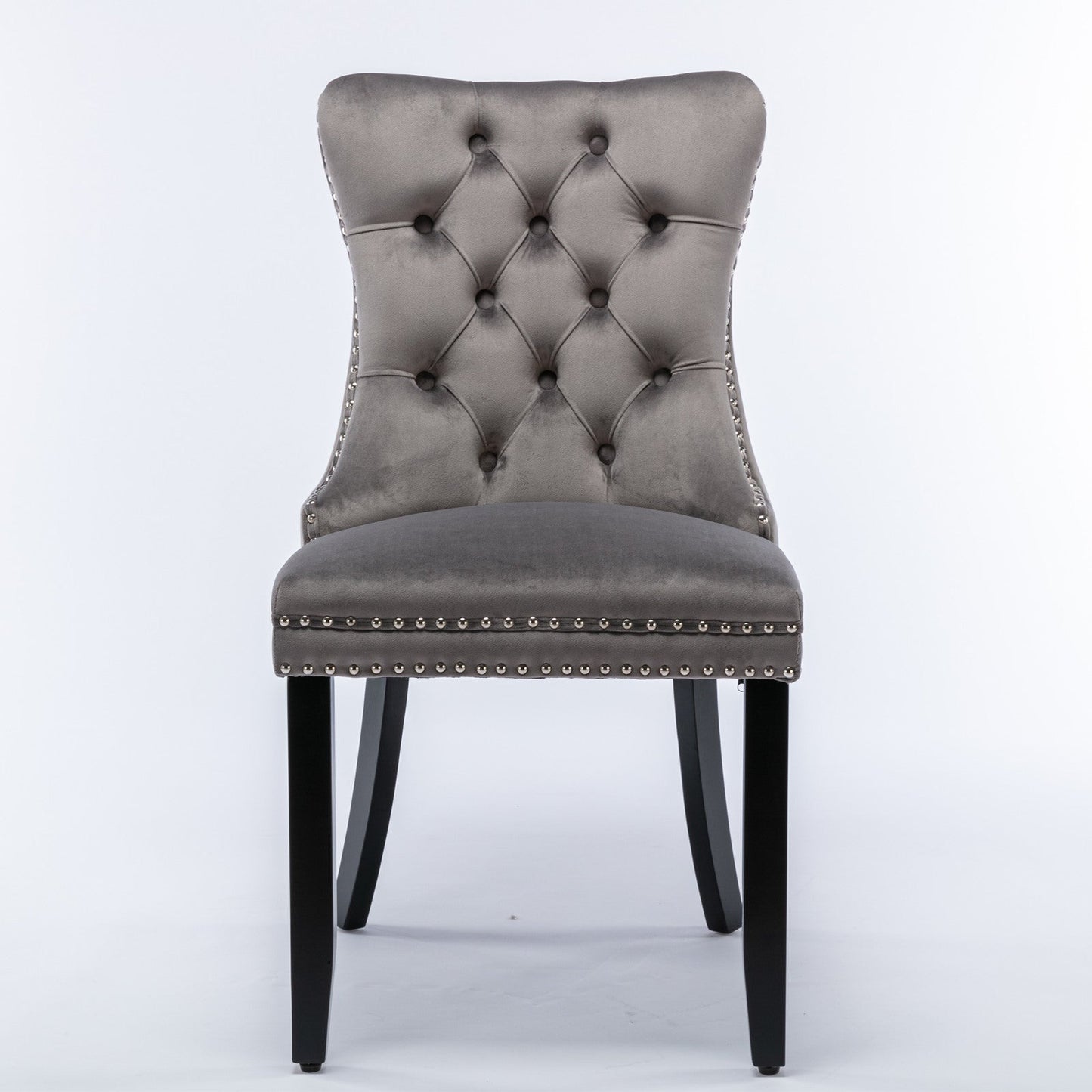 Nikki Collection Modern Velvet Upholstered Dining Chair Set