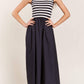 In The Beginning - Sleeveless Mock-neck Maxi Dress