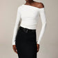 J.Crew - Asymmetrical Off-the-shoulder Top