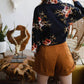 Leto - Women's Rose Short Summer Blouse