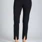Apny - Pull-on Ponte Pants With Split Hem