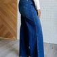 Judy Blue - Women's High Rise Tummy Control Retro Wide Leg Jeans