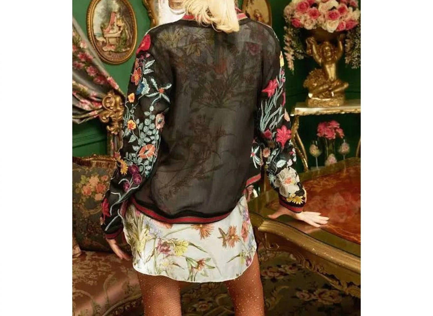 Aratta - Bellezza Embroidered Floral Jacket