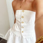Endless Rose - STRAPLESS LINEN TOP