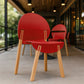 4 Piece Set of Single Chairs With a Design Combining Modern and Traditional Elements