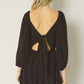 Entro - Self Tie Closure Mini Dress