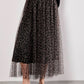 Apricot - Leopard Tulle Skirt