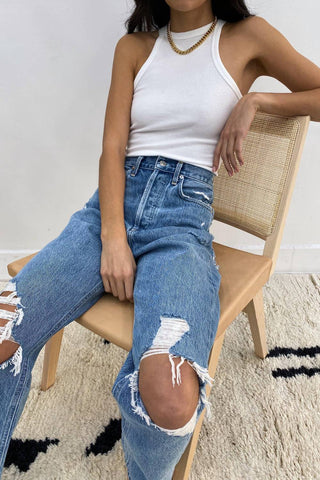 Agolde - 90's Ripped Straight Leg Jeans