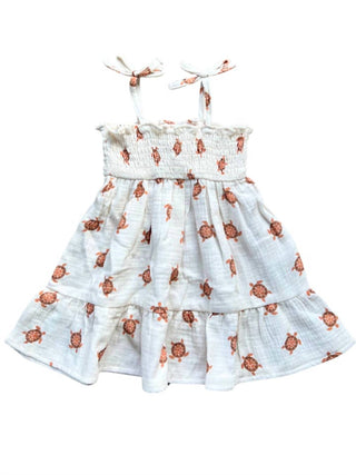 Babysprouts - Kids Turtle Tiered Mini Dress