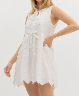 Entro - Hanna Scalloped Hem Mini Dress
