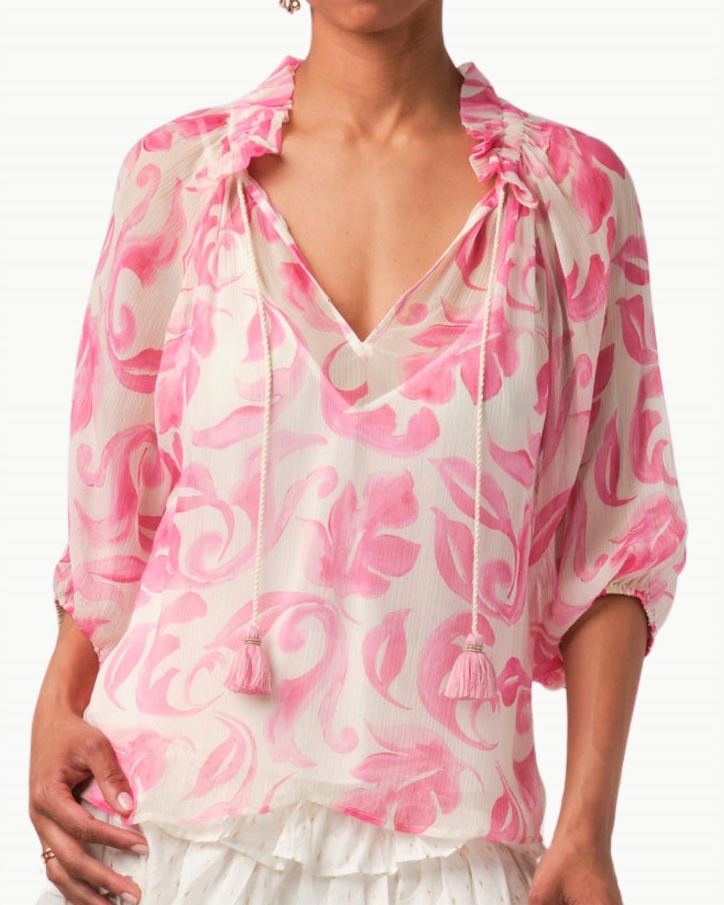 Calypso St. Barth - Harper Three-quarter Sleeves Top