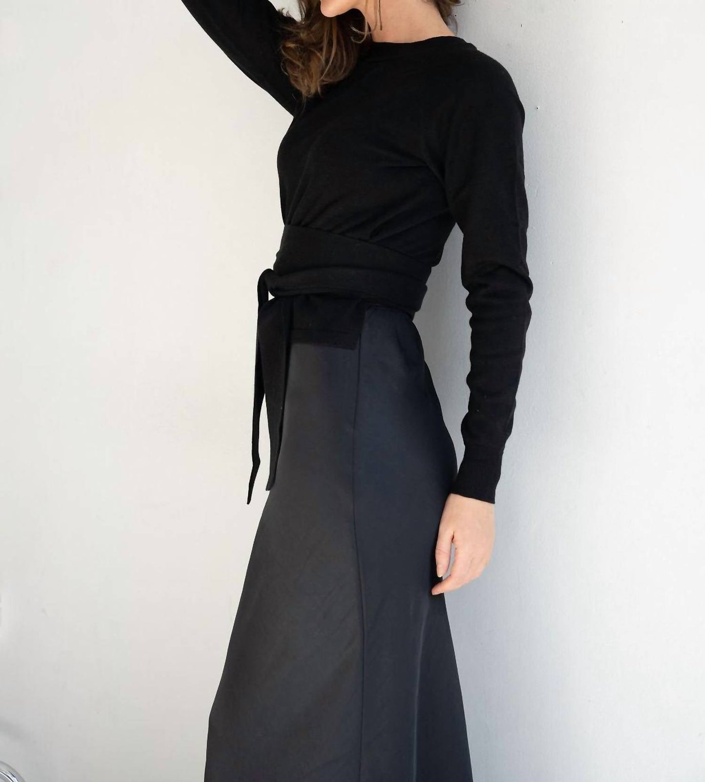 Mima Rosso - Knit Front Tie Top