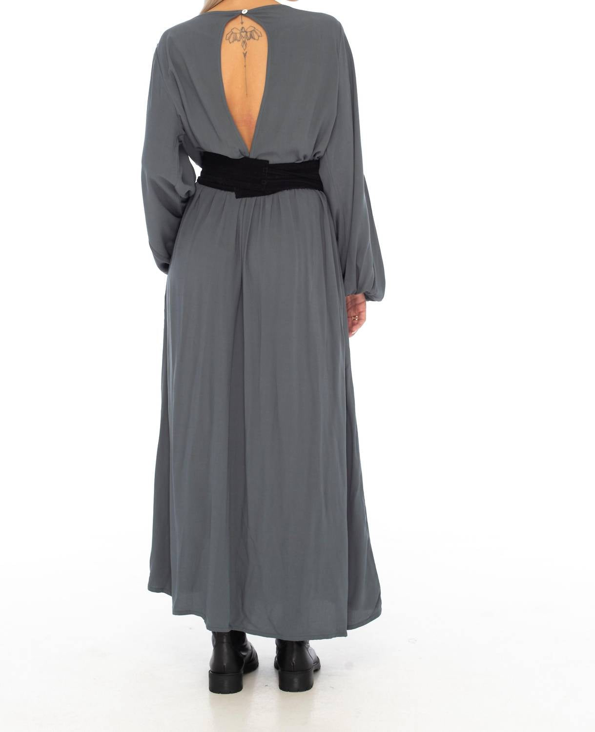 Skemo - Basics Cold Shoulder Long Dress