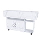 Multi Functional Folding Table With Storage Shelves And Wheels
