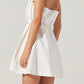 Astr - Clemira Pleated Strapless Cotton Dress