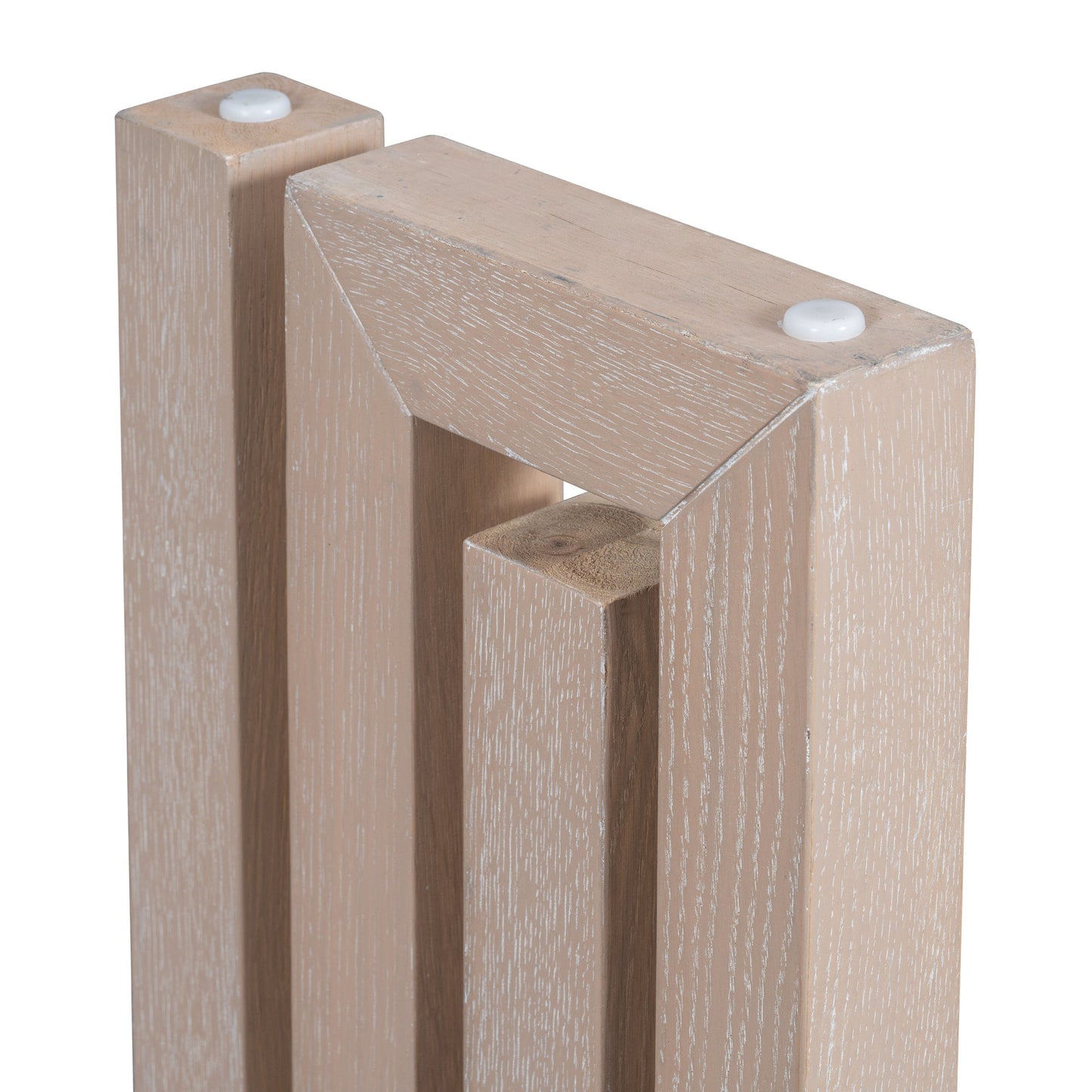 U_STYLE Uniquely Designed Oak Veneer Console Table
