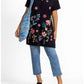 Johnny Was - Women's Button Neck Knit Dress Maureen Plus