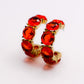 Crimson Elegance Earrings – Luxury Red Statement Earrings