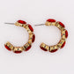 Crimson Elegance Earrings – Luxury Red Statement Earrings