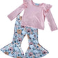 Bailey'S Blossoms - Lina Pleated Bell Bottoms