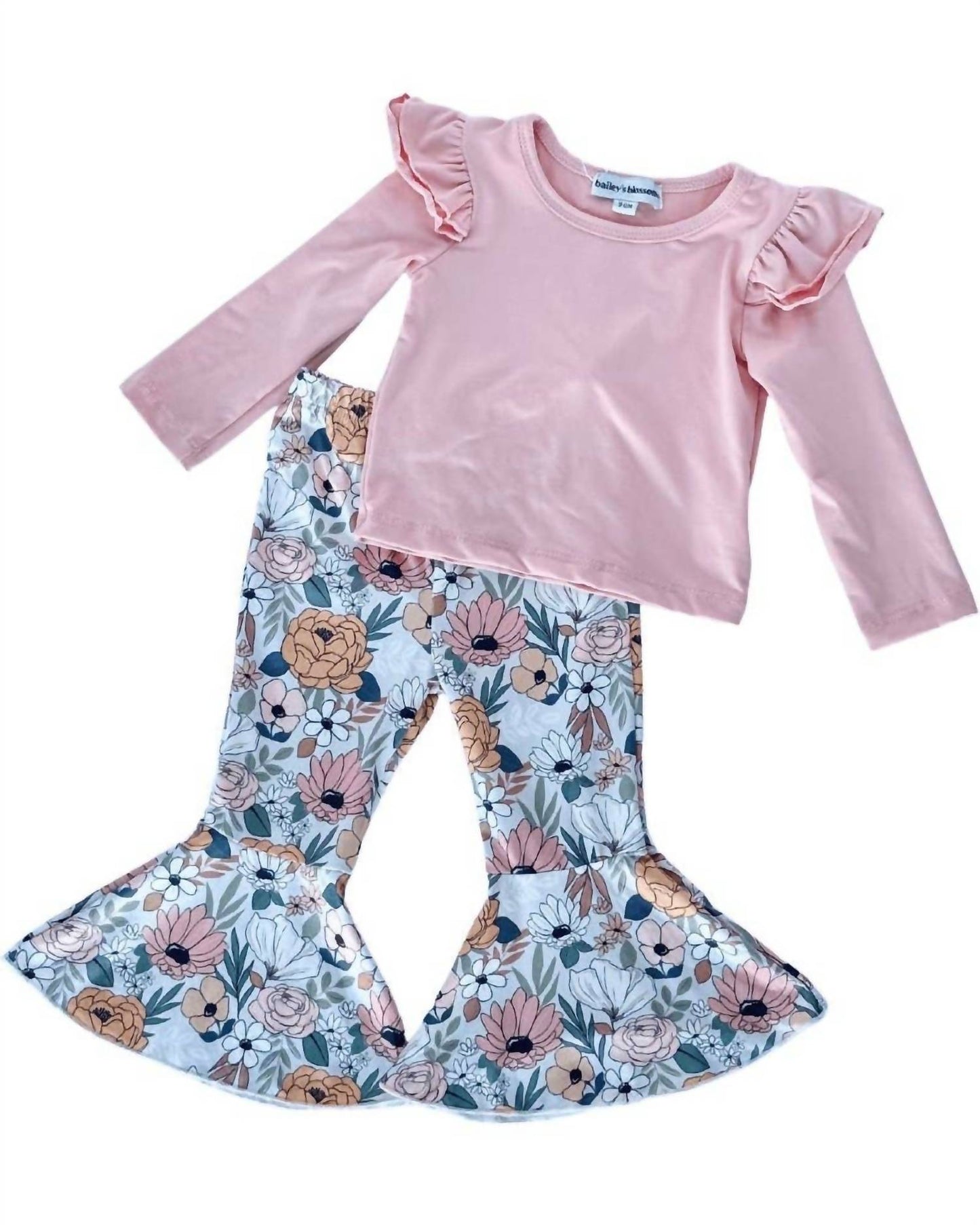 Bailey'S Blossoms - Lina Pleated Bell Bottoms