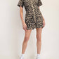 Eesome - Mineral Washed Leopard Romper