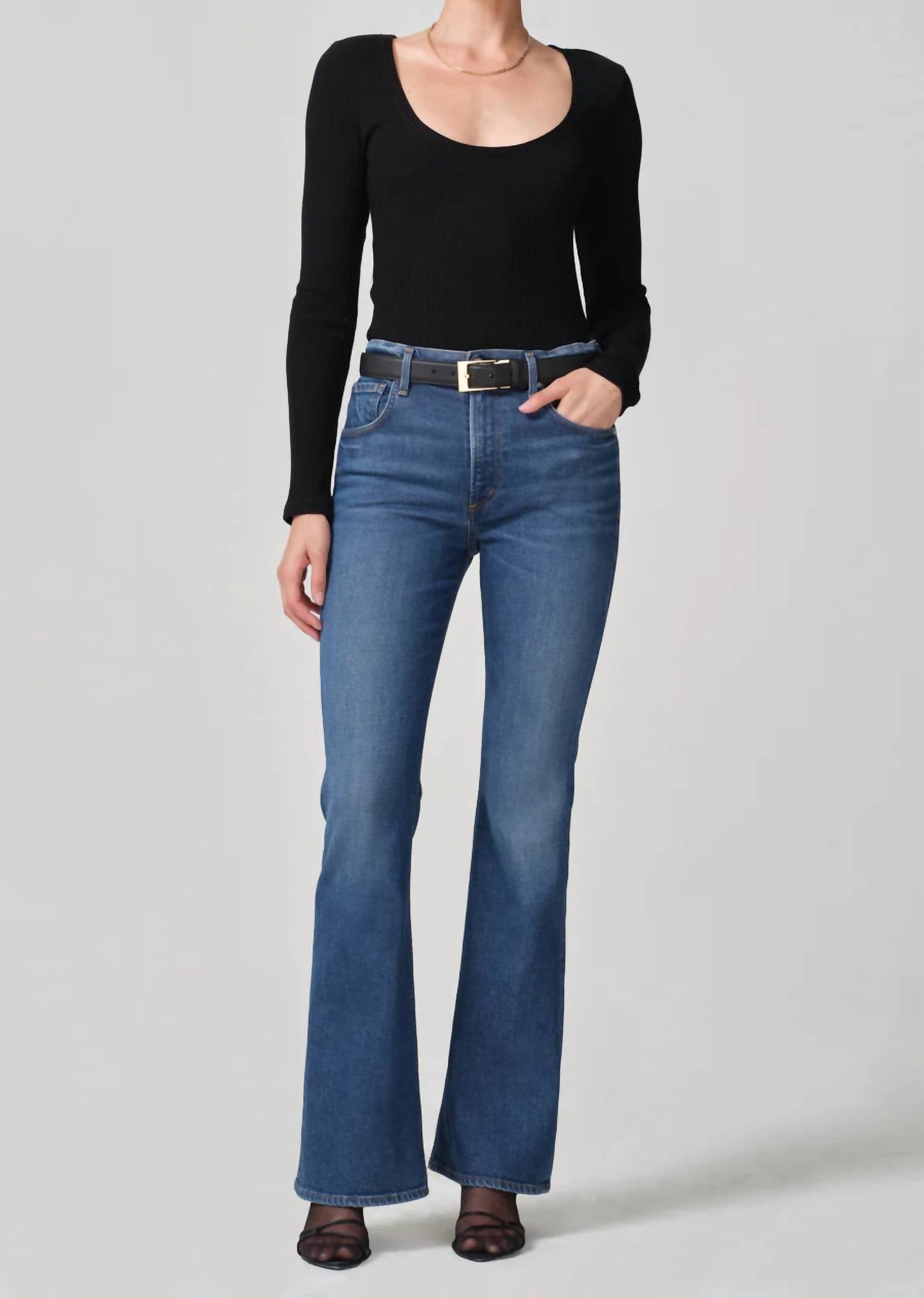 Citizens Of Humanity - Isola Mid Rise Flare Leg Jeans