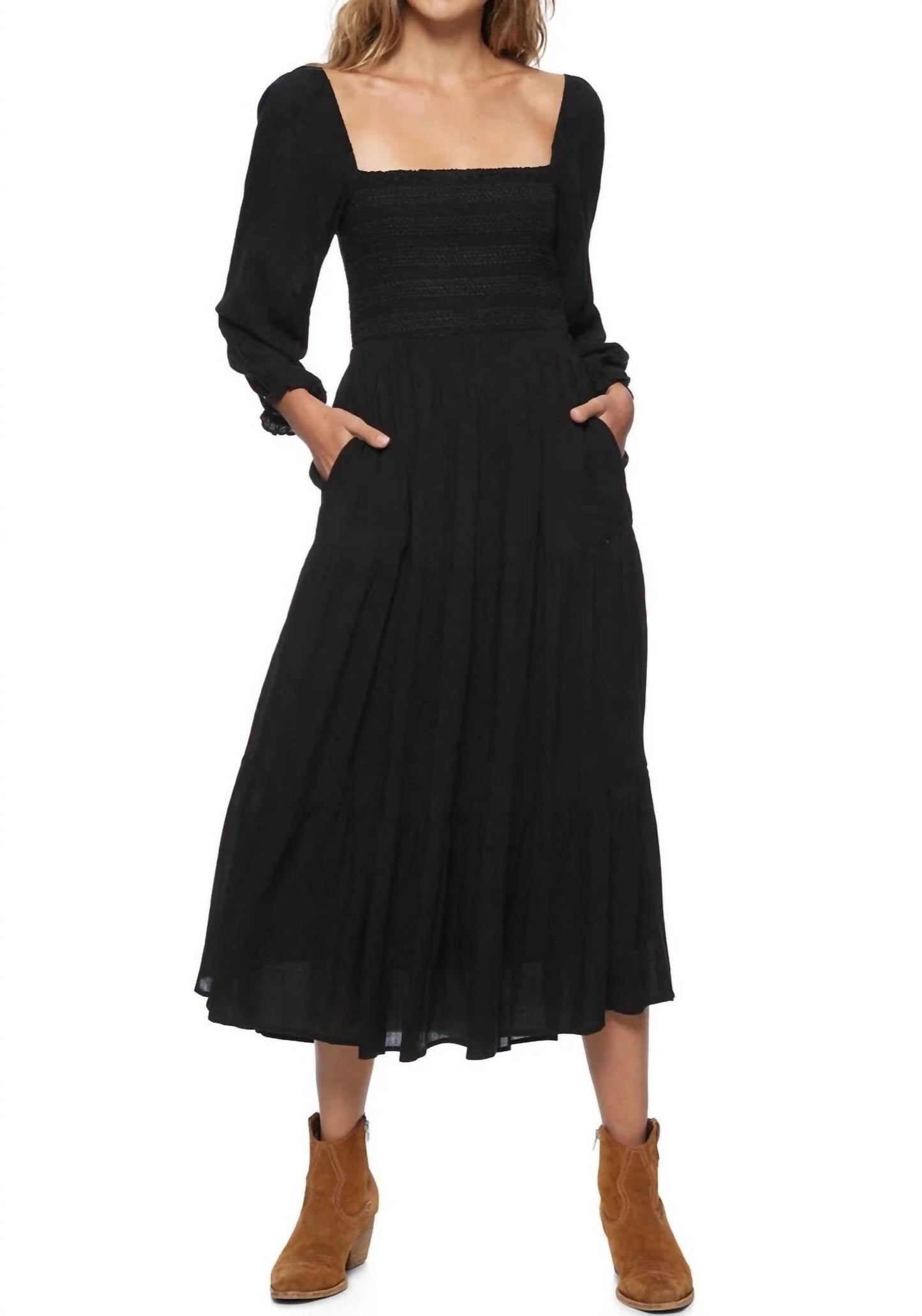 Flags & Anthem - Nora Smocked Midi Dress