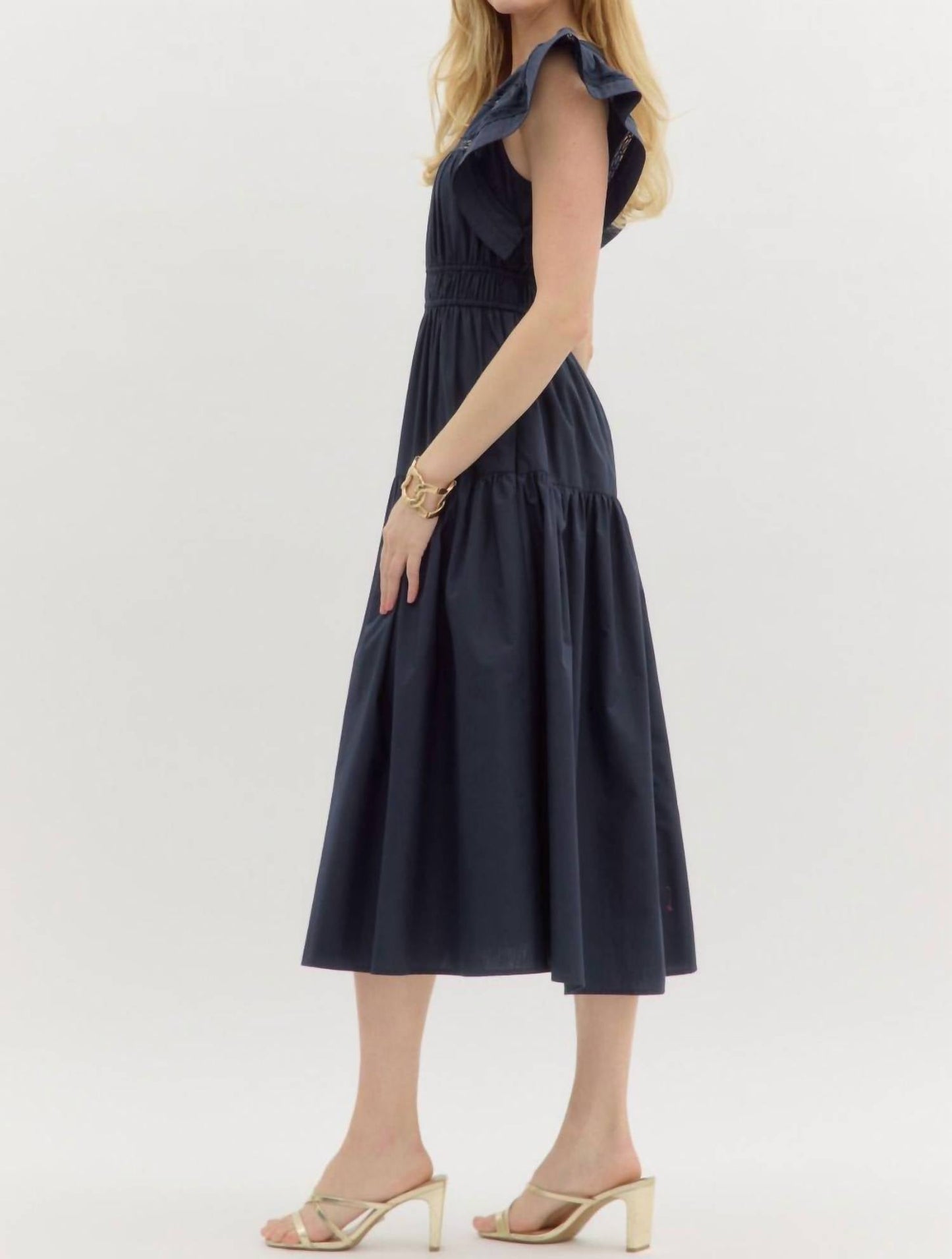 Entro - Flutter Sleeve Dress