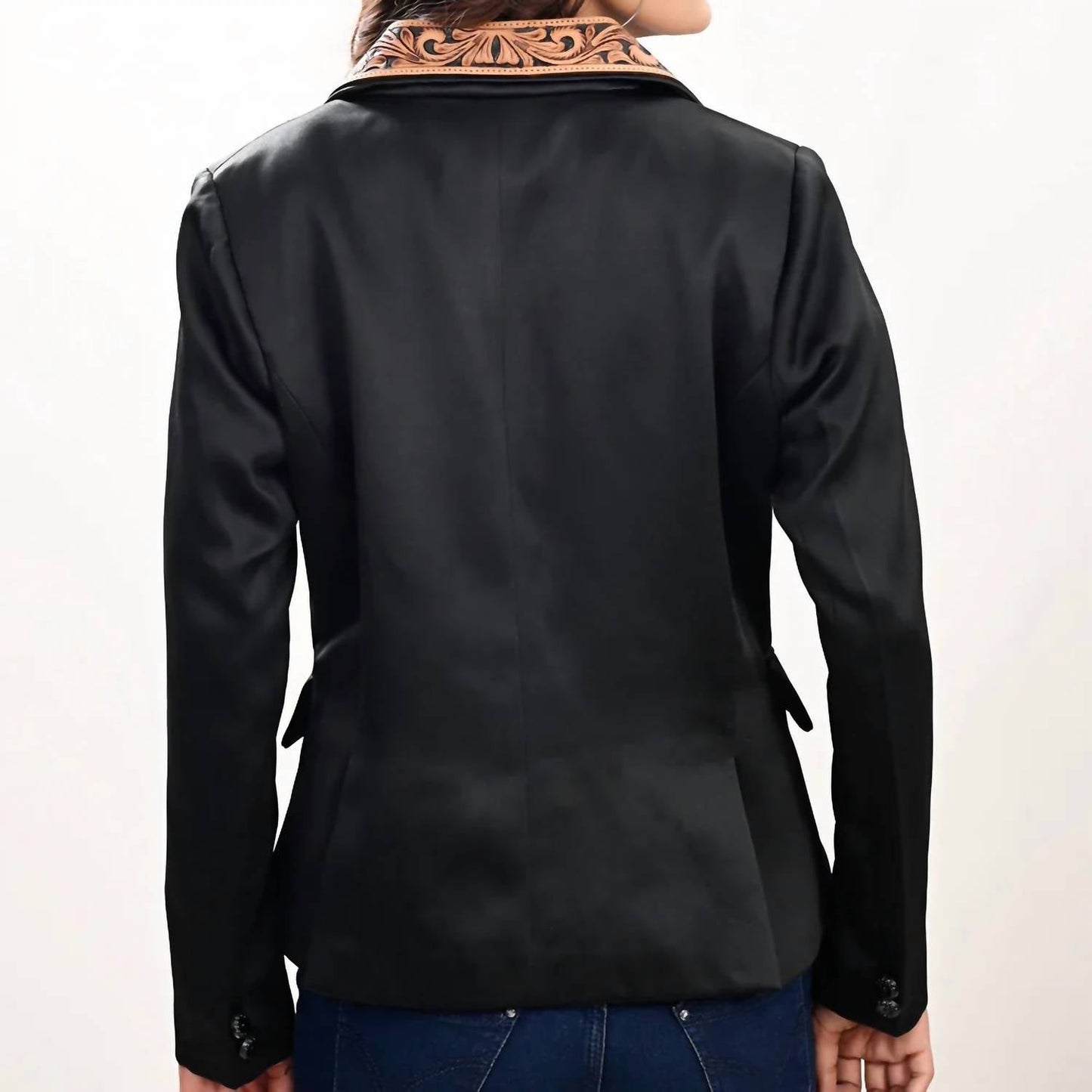 American Darling - Leather Lapel Blazer