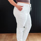 Judy Blue - Women's High Rise Denim Drawstring Waistband Jogger