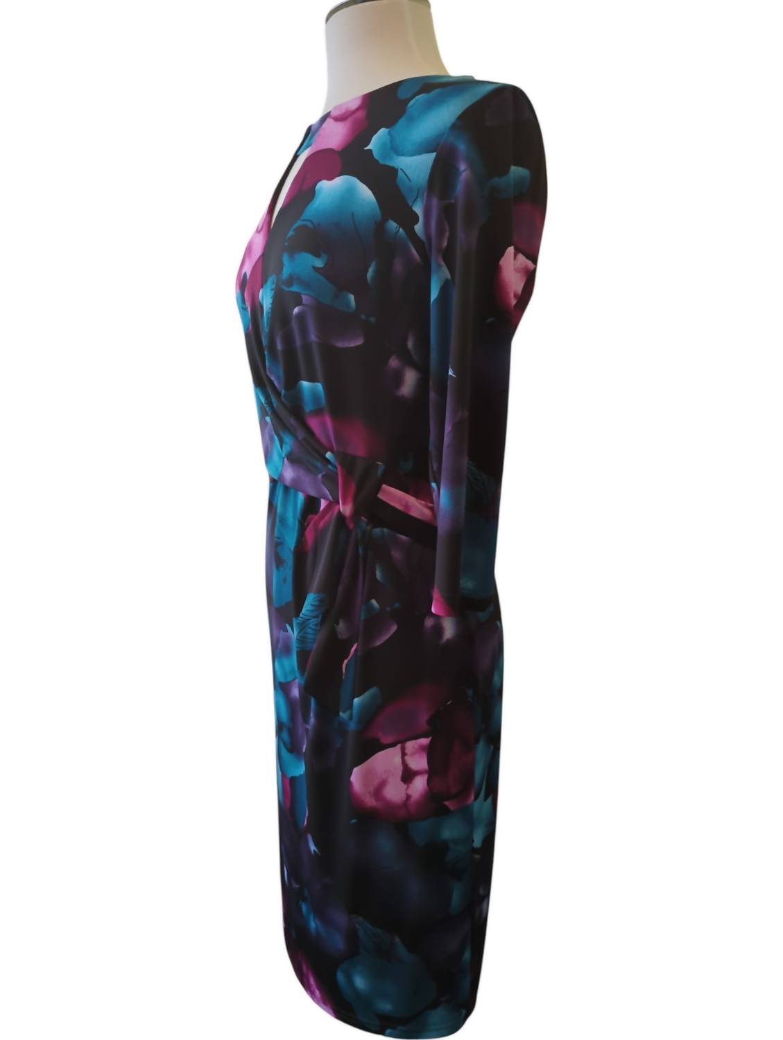 Joseph Ribkoff - Floral Keyhole Neck Dress