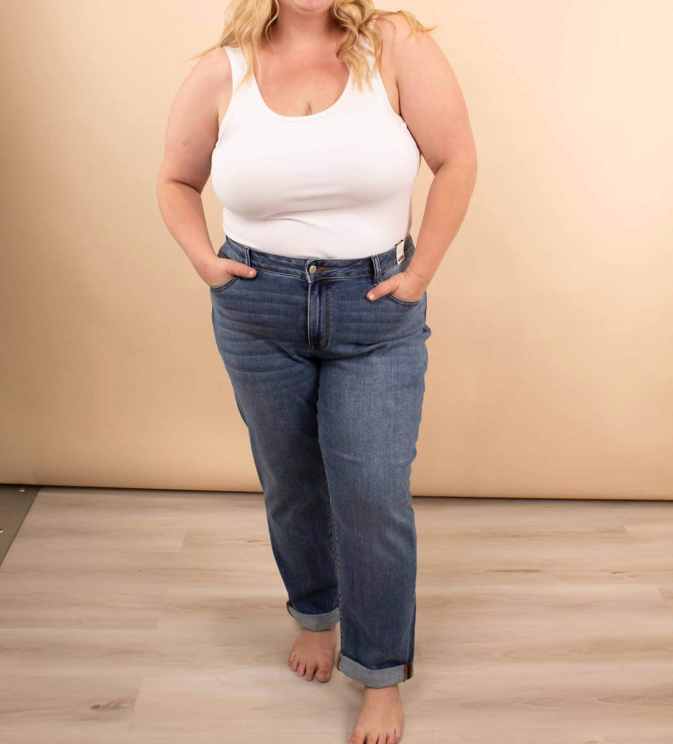 Judy Blue - Classic Mid-rise Boyfriend Jeans