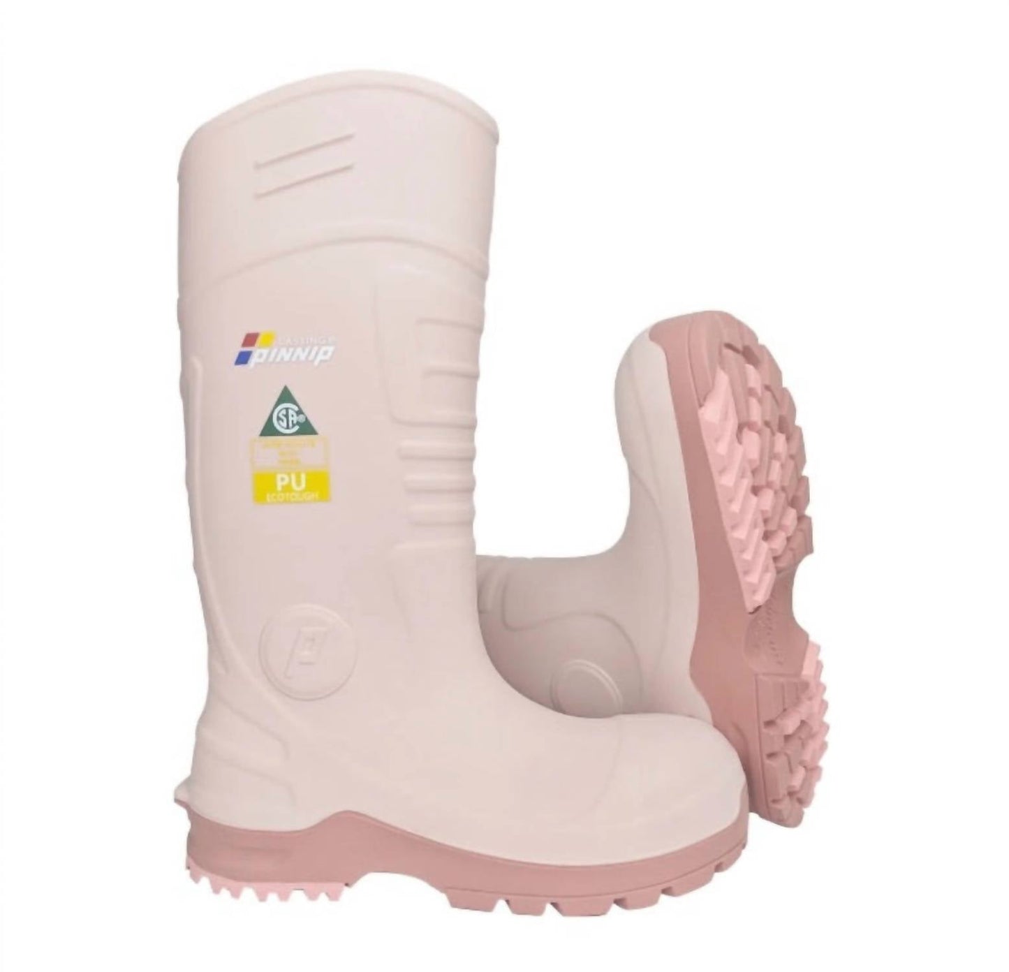 Pinnip - Women's Csa Approved Waterproof Pu Steel Toe Rubber Safety Boots