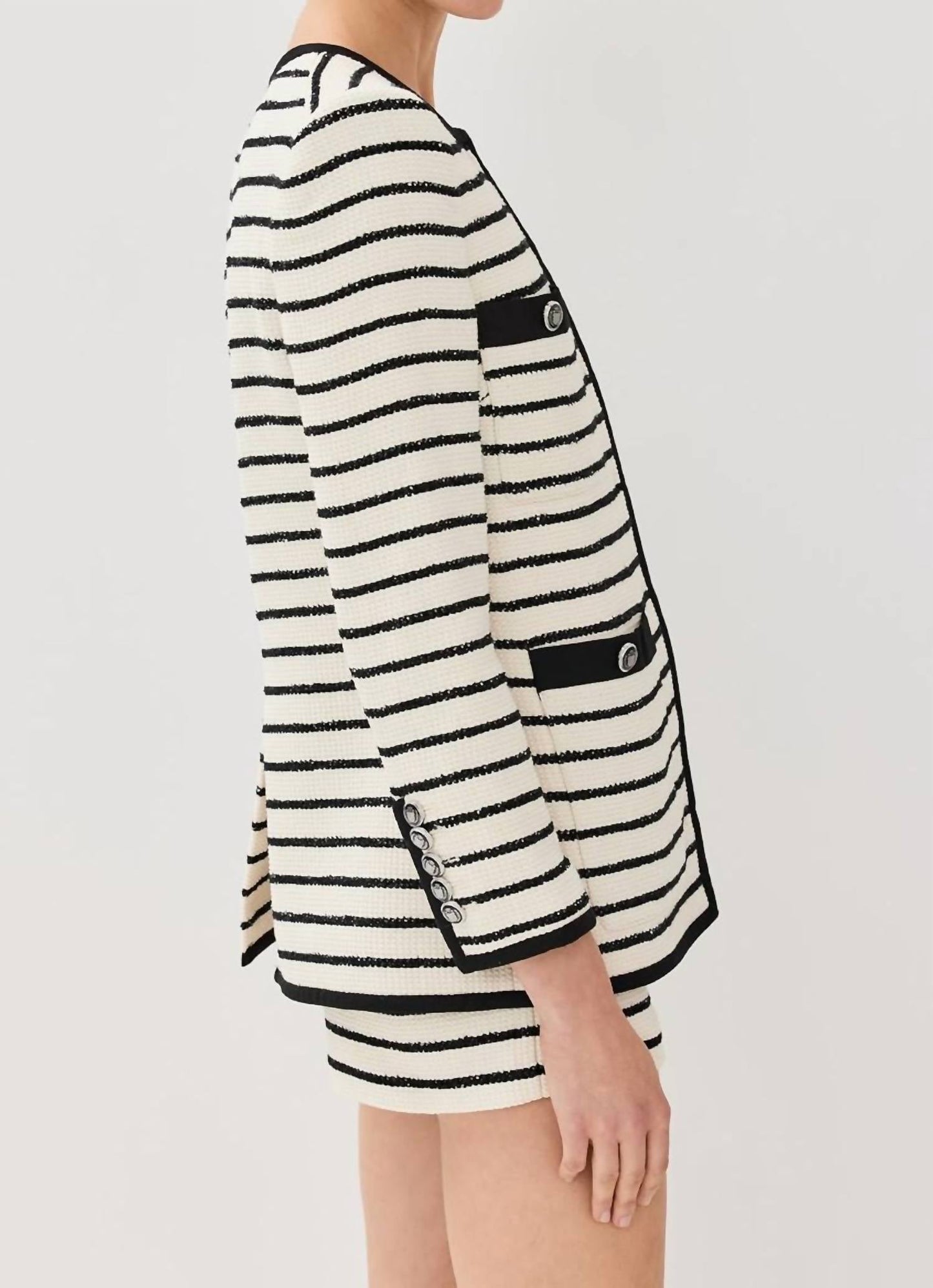 Veronica Beard - Foster Stripe Dickey Jacket
