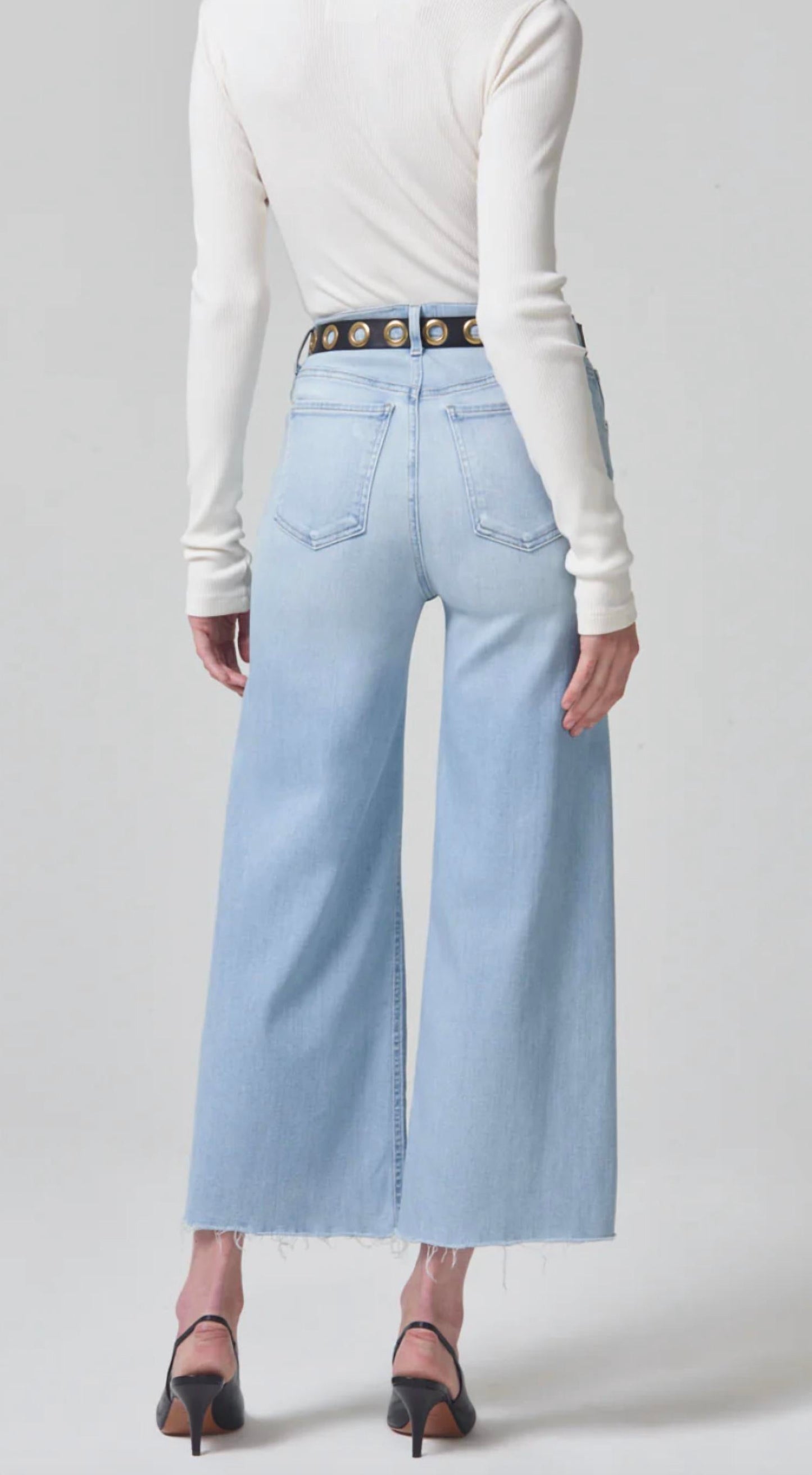 Citizens Of Humanity - Lyra Crop Wide Leg Jeans